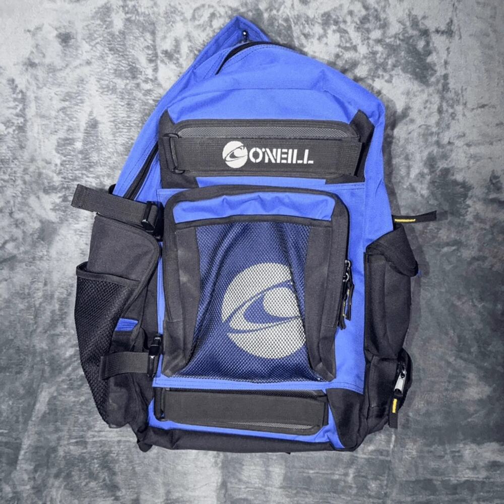O'Neill Backpack‎ Blue Black Travel Surf Multi Pocket Sz: Fits All